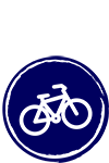 Icon mit Fahrrad