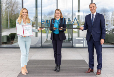 CEO, HR Leiterin und Ministerin bei EqualitA Verleihung