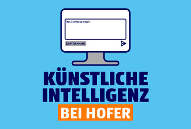 Künstliche Intelligenz bei HOFER mit Icon