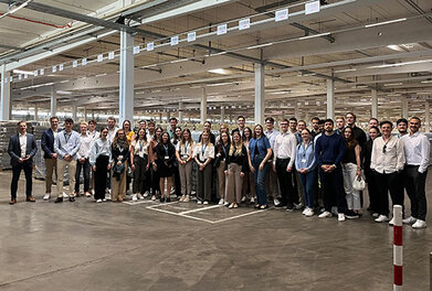 Gruppenbild in der Logistik