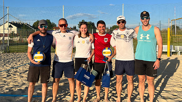 Gruppenfoto Volleyball Gewinnerteam 