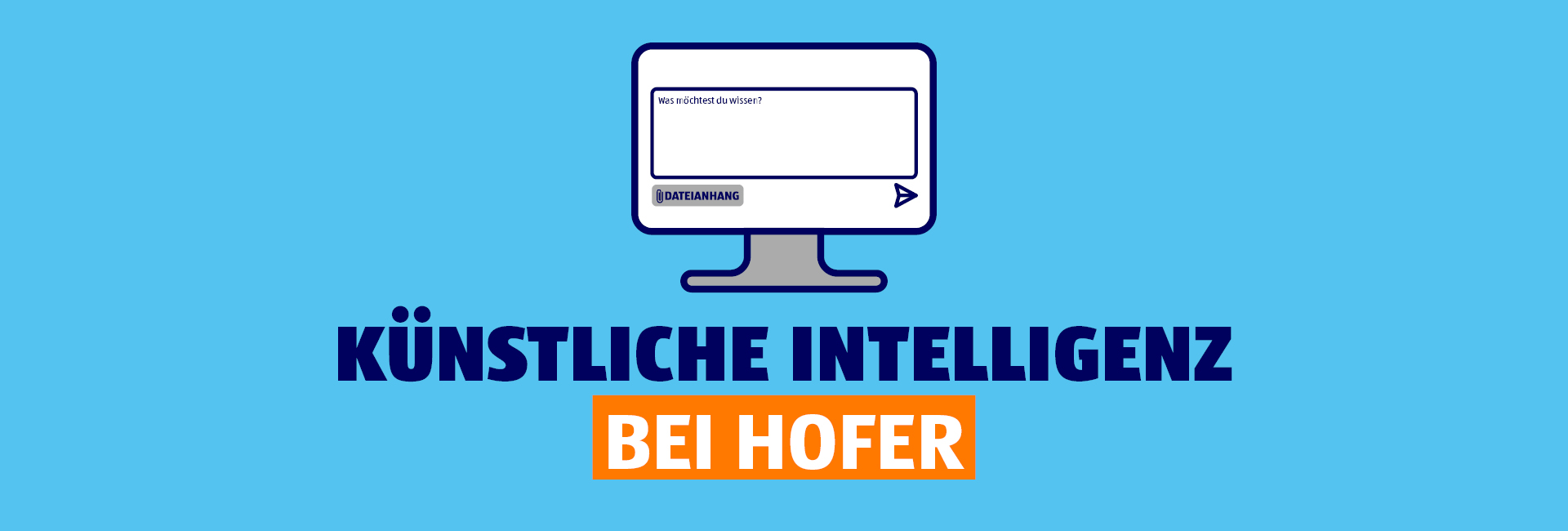Künstliche Intelligenz bei HOFER mit Icon
