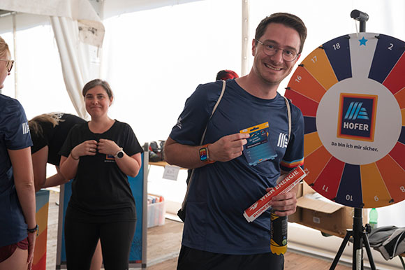 Gewinner beim Glücksrad