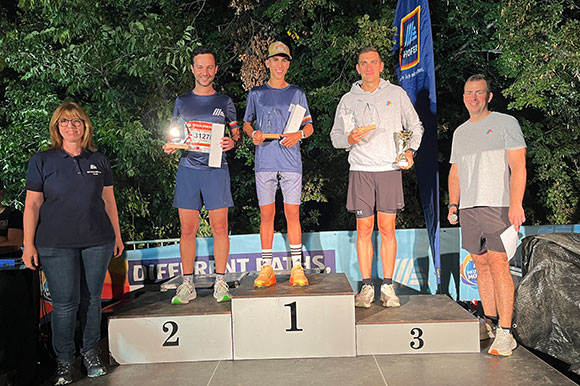 Siegerehrung: schnellste Läufer