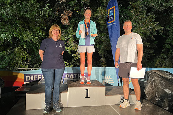 Siegerehrung: schnellste Läuferin