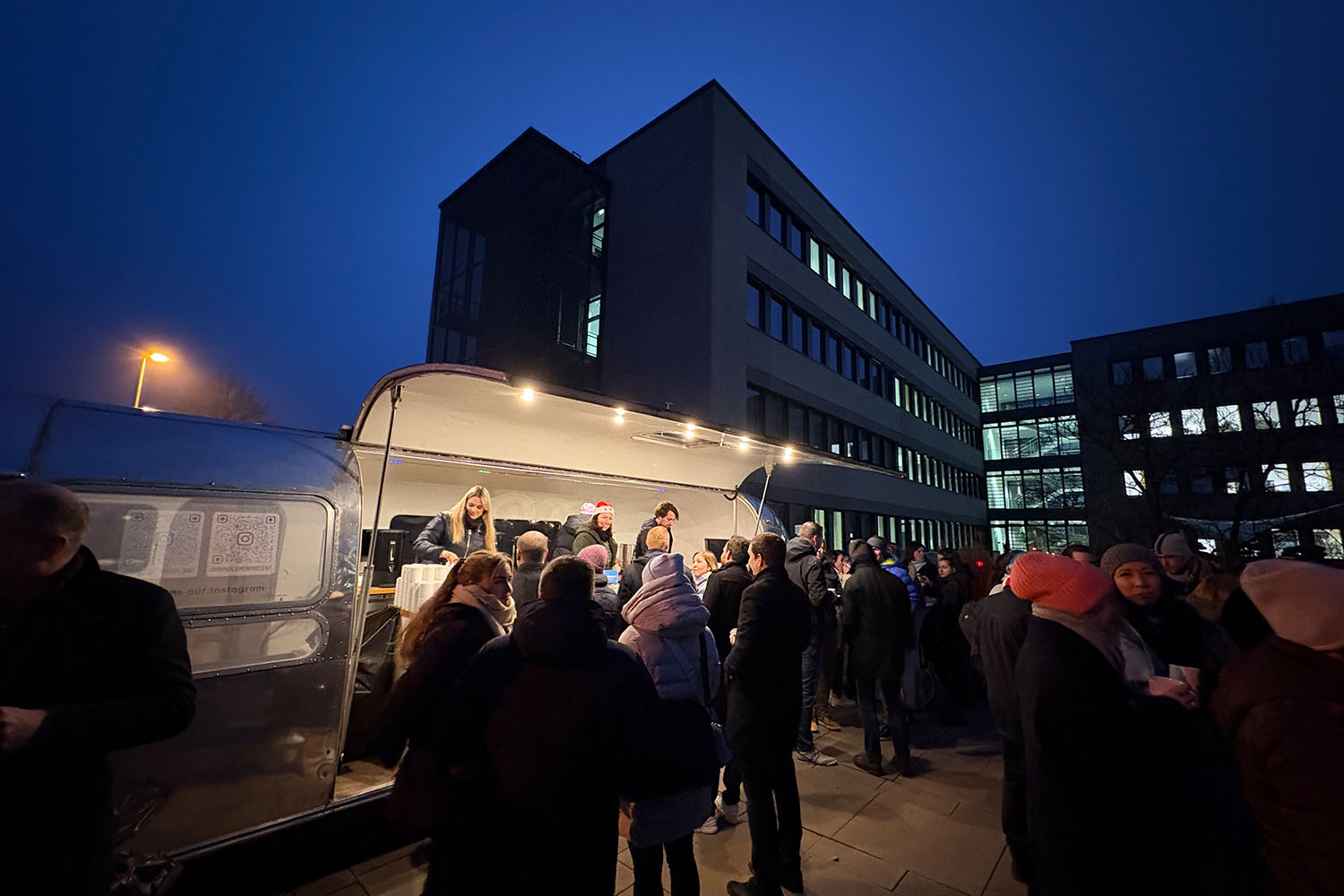 Winterzauber im Innenhof