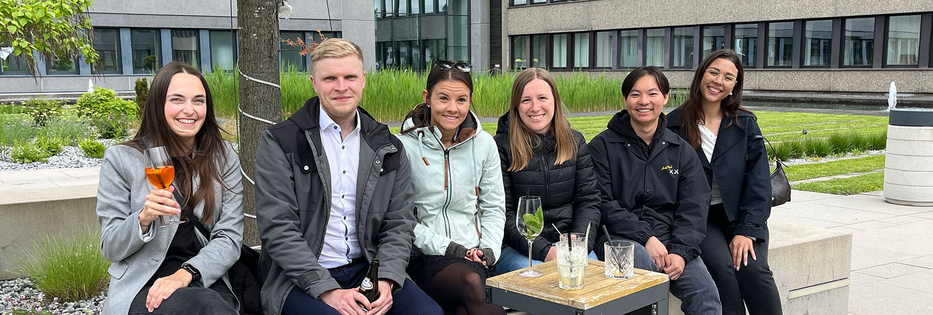 Gruppenbild bei der Afterwork Bar