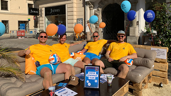Wels City Beach - HOFER Team HOFER Gewinner:innen-Team