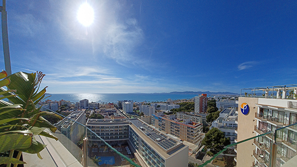 Aussicht aus der Hotelanlage auf Mallorca